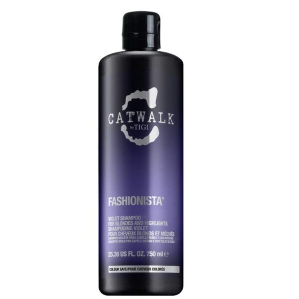 Catwalk by TIGI - Fashionista Violet Purple Shampoo - Sulphate-Free - For Natural or Coloured Blonde Hair - 750 ml