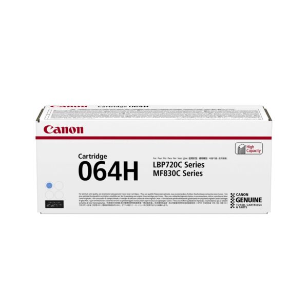 Canon Toner Cartridge 064 H C Cyan (Carton Packaging)