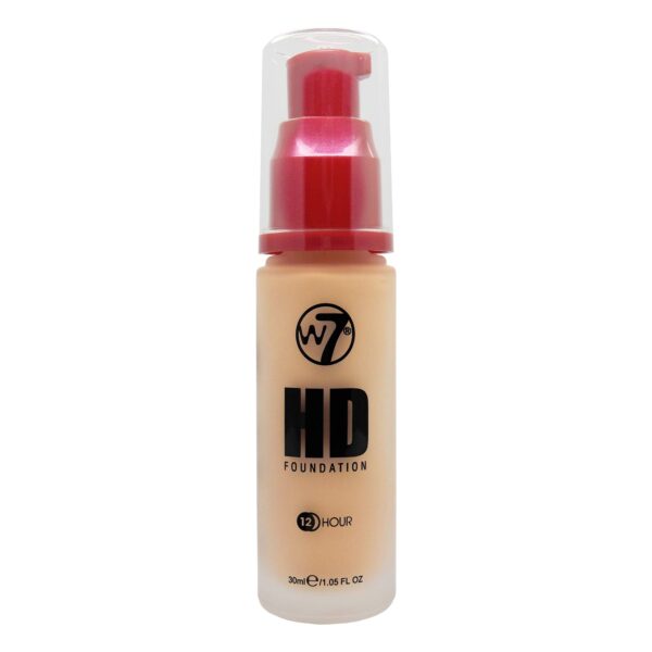 W7 HD Foundation - Oil-Free Liquid Foundation for Poreless, Matte Medium Coverage - 30ml (Early Tan)