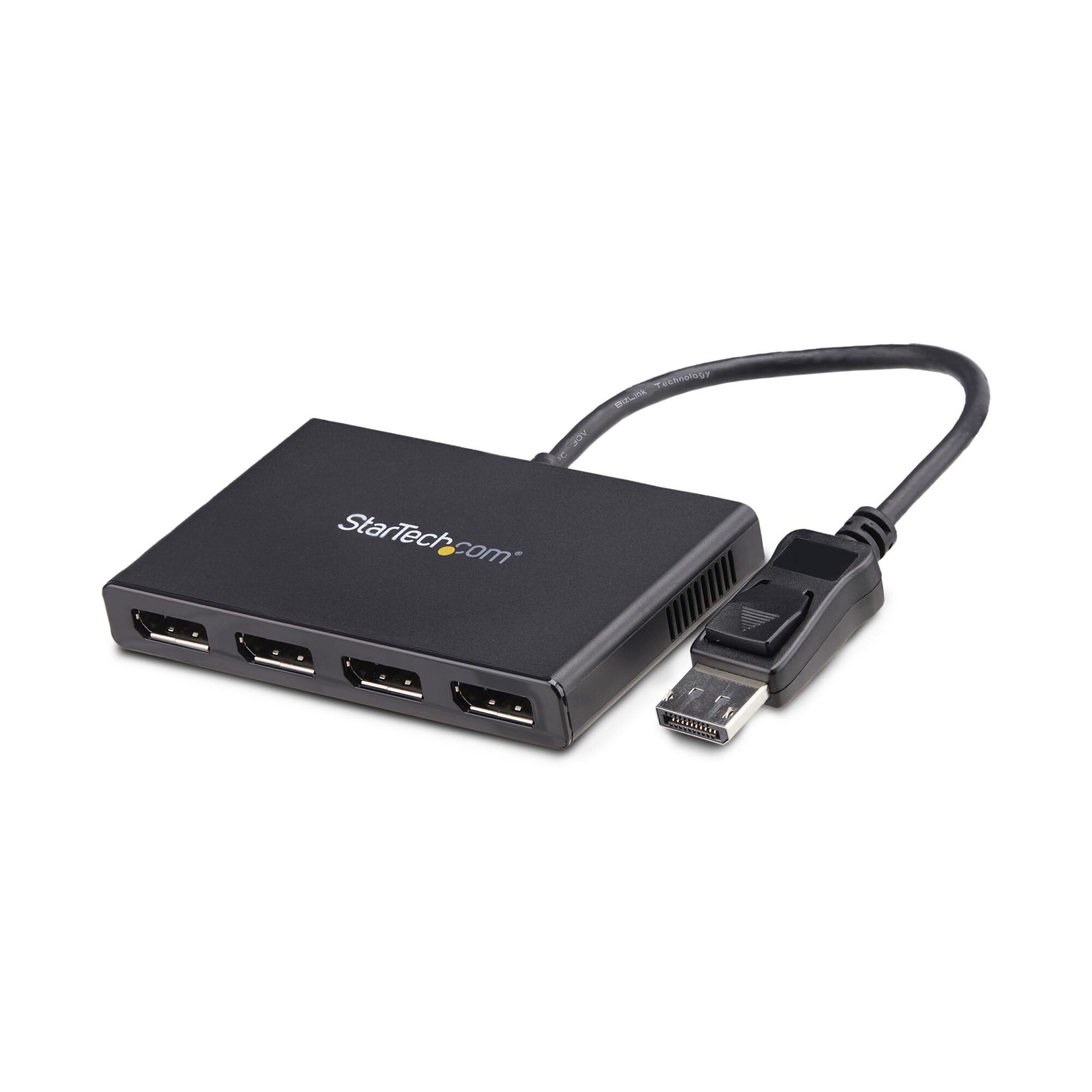 StarTech.com 4-Port DisplayPort 1.2 Splitter, DisplayPort to 4x DP Multi-Monitor Adapter, Quad 1080p 60Hz Computer MST Hub, Windows Only, No Drivers (MSTDP124DP)