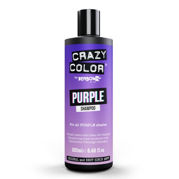 Crazy Color Shampoo for Coloured Hair, 250 ml 250ml purple