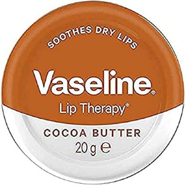 Vaseline Lip Therapy Cocoa Butter Tin, 20g