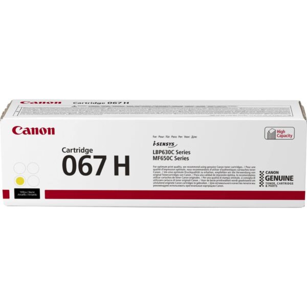 Canon 067H Toner Cartridge 1 Piece(s) Original Yellow