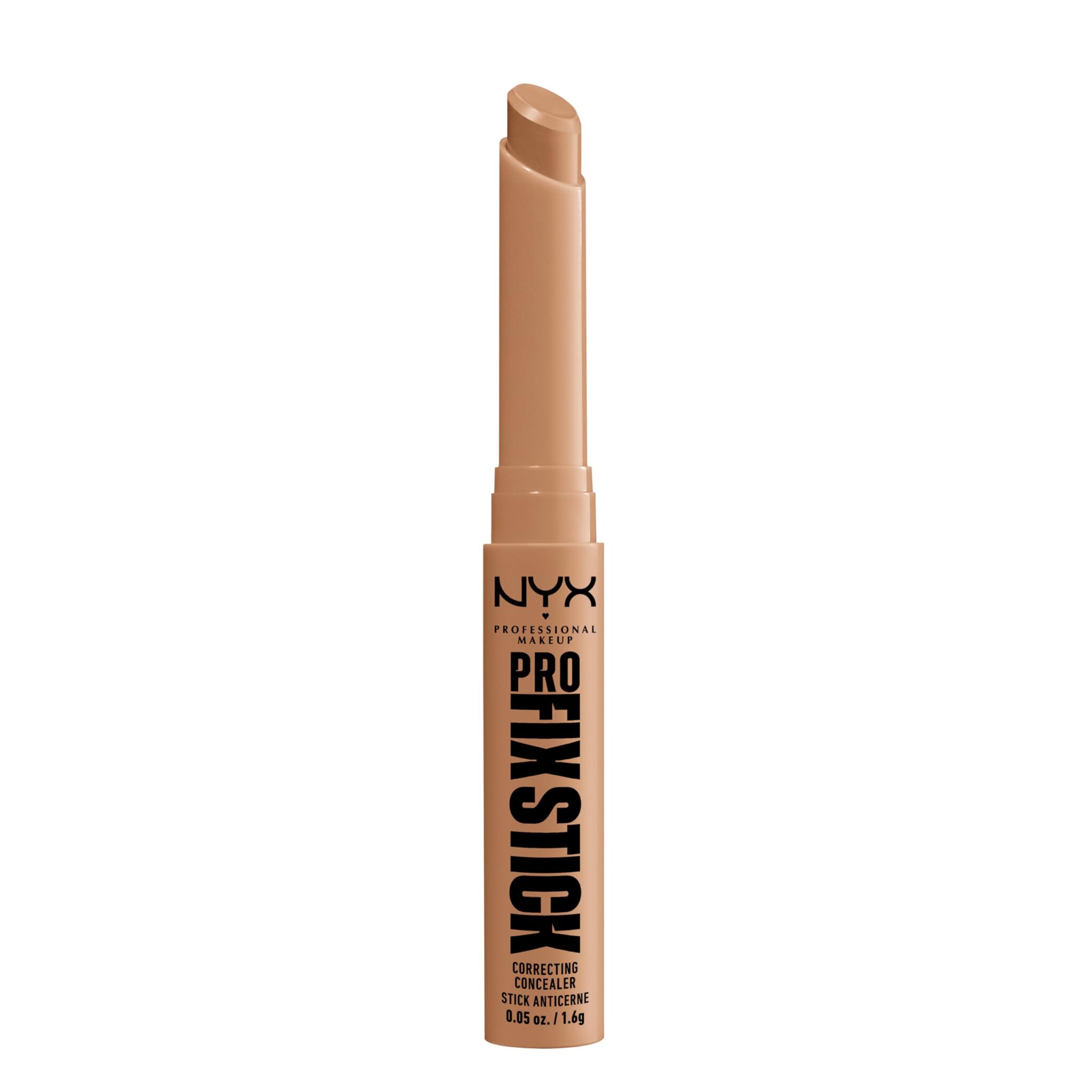 NYX Professional Makeup Correcting Concealer Stick, Covers Blemishes, Dark Spots and Discolouration, 12H Wear, Vegan Formula, Pro Fix Stick, Nutmeg