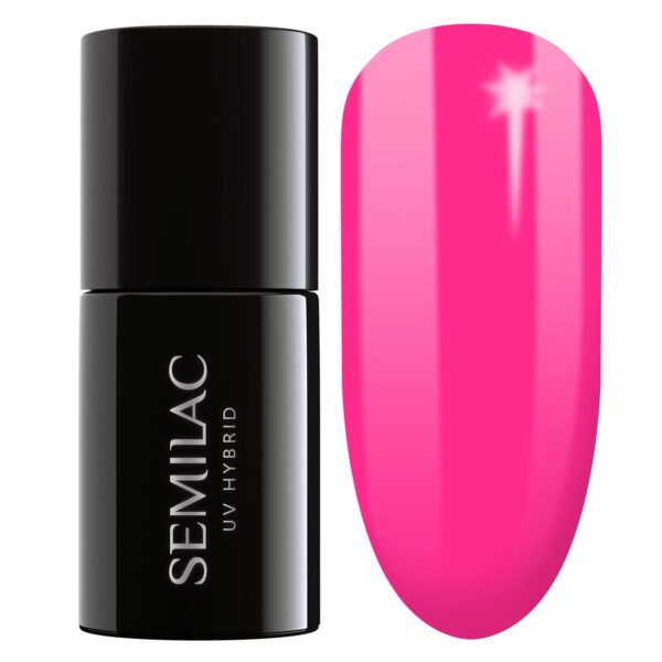 SEMILAC 170 Pink Wink Nail UV Gel Polish | Long Lasting and Easy to Apply | Soak off UV/Led | Perfect for Home and Professional Manicure and Pedicure 7 ml