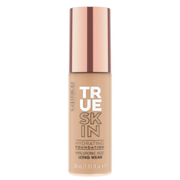 Catrice True Skin Hydrating Foundation, No. 040, Nude, Moisturising, Long-Lasting, Natural, Vegan, Alcohol-Free, Paraben-Free, No Microplastic Particles, Pack of 1 (30 ml)