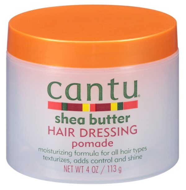 Cantu Shea Butter Hair Dressing Pomade 4 Ounce Jar (118ml) (2 Pack)