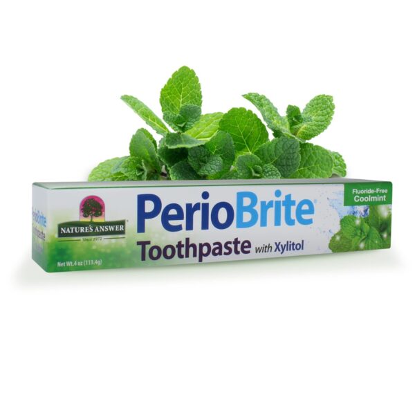 Nature's - Answer Perio Brite Toothpaste 113.4g - Natural Oral Care - Refreshing Mint - for Healthy Teeth and Gums