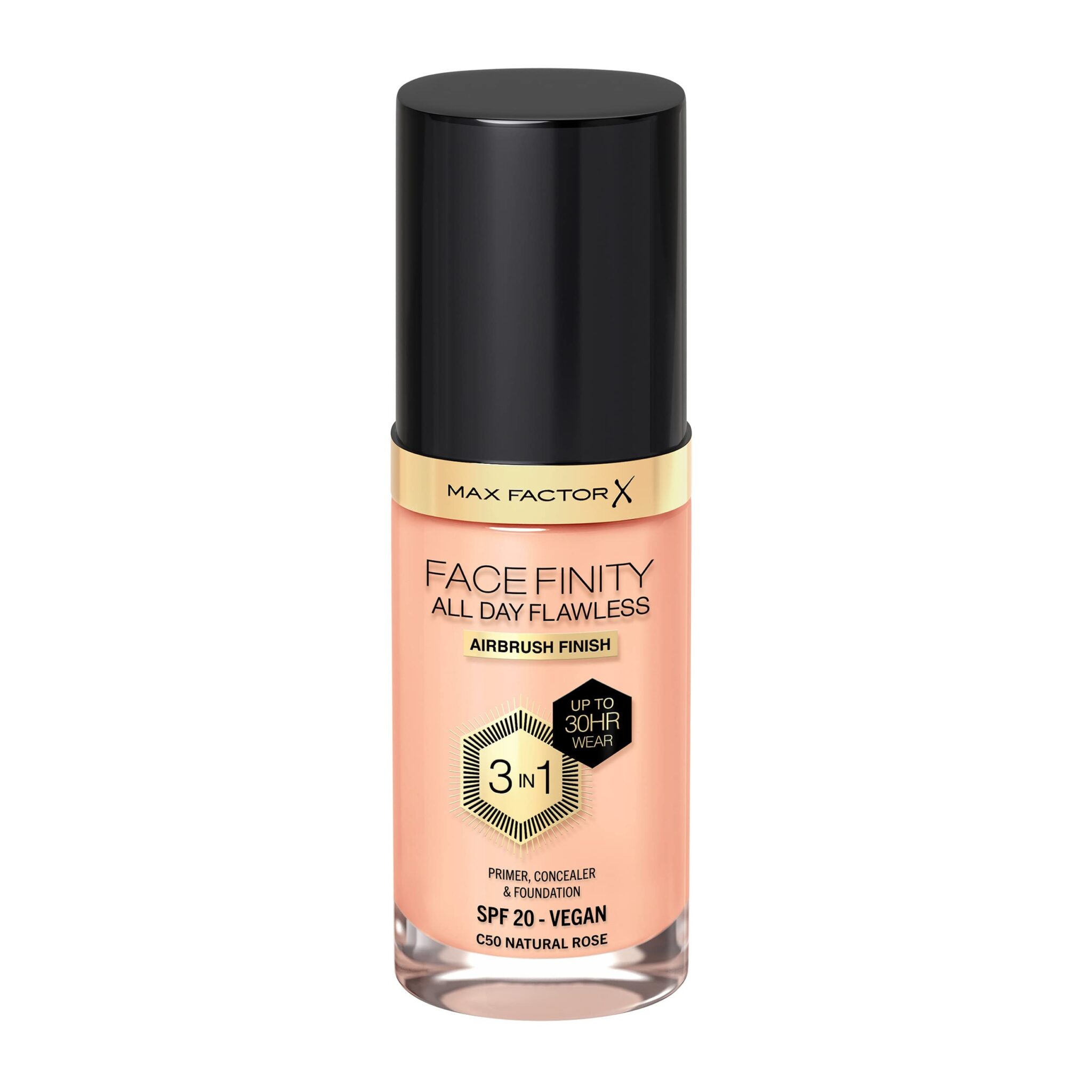 3 x Max Factor Facefinity All Day Flawless 3in1 Foundation - Golden 75 30ml