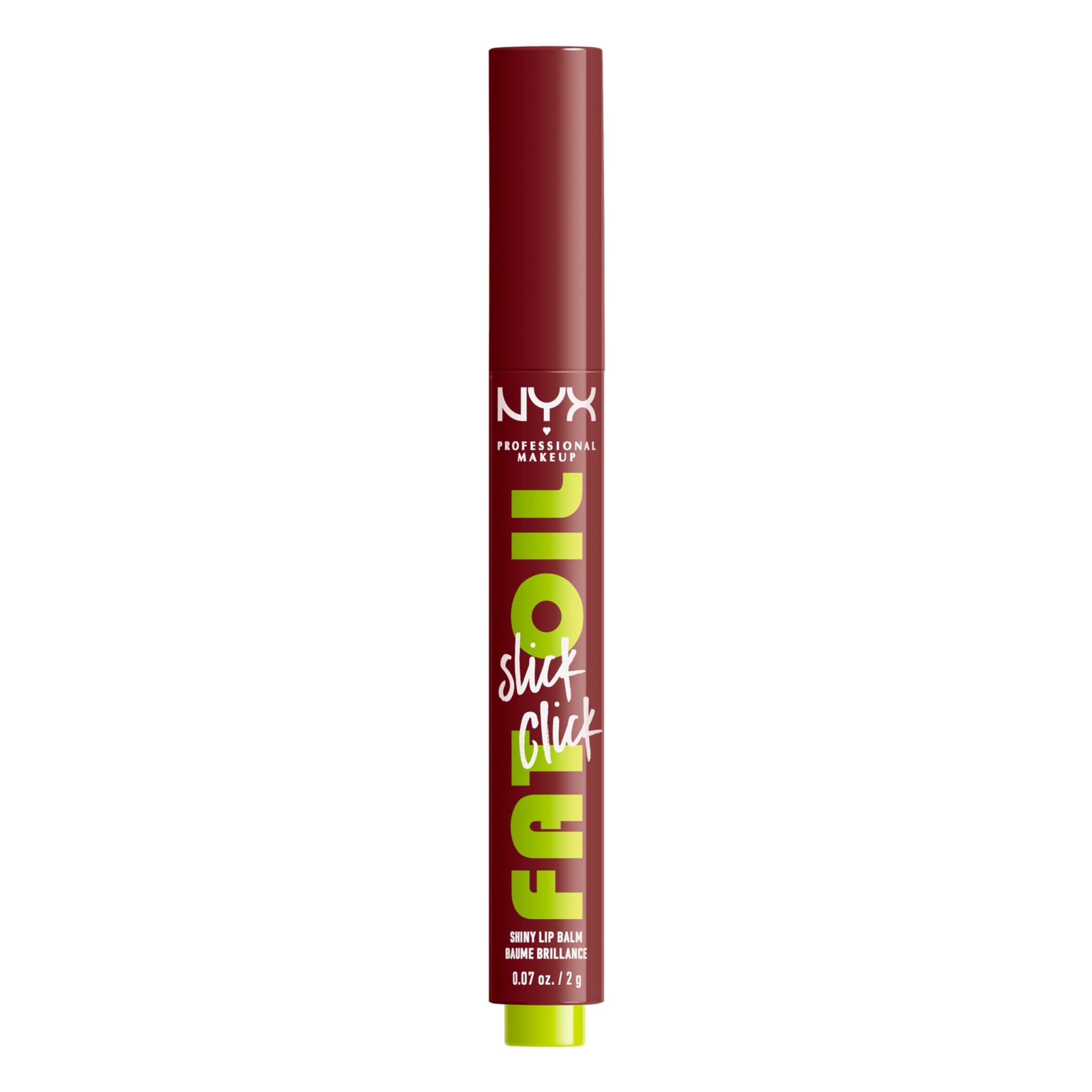 NYX Professional Makeup Lip Balm, A Hint of Colour, Infused with Oils for Long Lasting Hydration, Lightweight & Vegan Formula, Fat Oil Slick Click,In A Mood