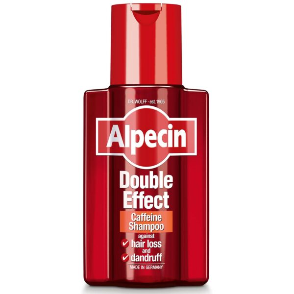 Alpecin Double Effect Shampoo 200ml | Anti Dandruff and Natural Hair Growth Shampoo | Energizer for Strong Hair | Hair Care for Men Made in Germany