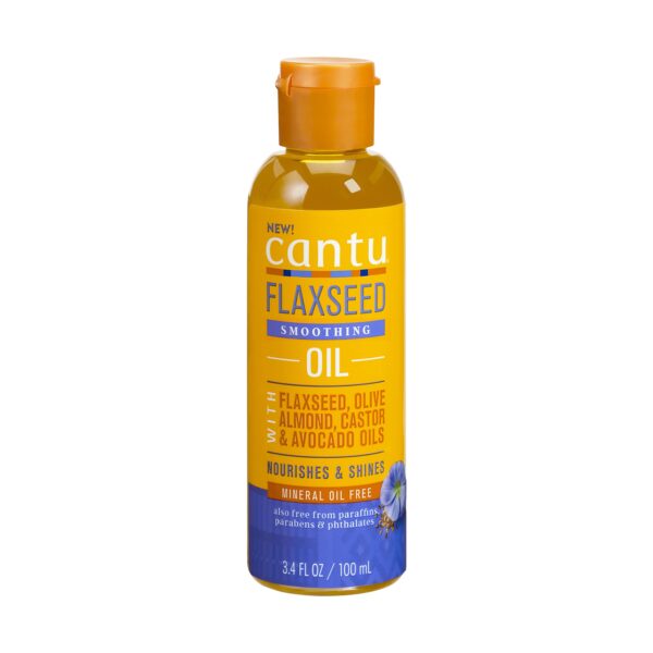 CANTU Flaxseed Smoothing Oil with Flaxseed, Olive, Almond, Castor & Avacado Oil 100 ml (Pack of 1)