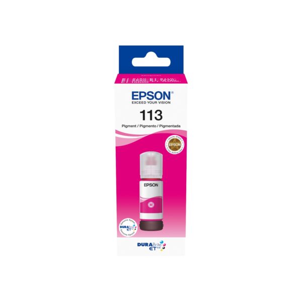 Epson EcoTank 113 Magenta Genuine Ink Bottle, 70 ml