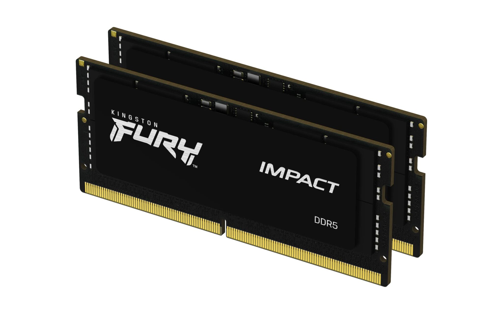 Kingston Fury Impact PnP 64GB (2x32GB) 5600MT/s DDR5 CL40 SODIMM Notebook Gaming Memory Kit of 2 - KF556S40IBK2-64 Black