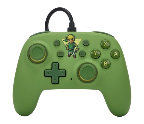 PowerA Nano Wired Controller for Nintendo Switch - OLED Model, Nintendo Switch and Nintendo Switch Lite - Toon Link, Gamepad, Game Controller, Officially Licensed