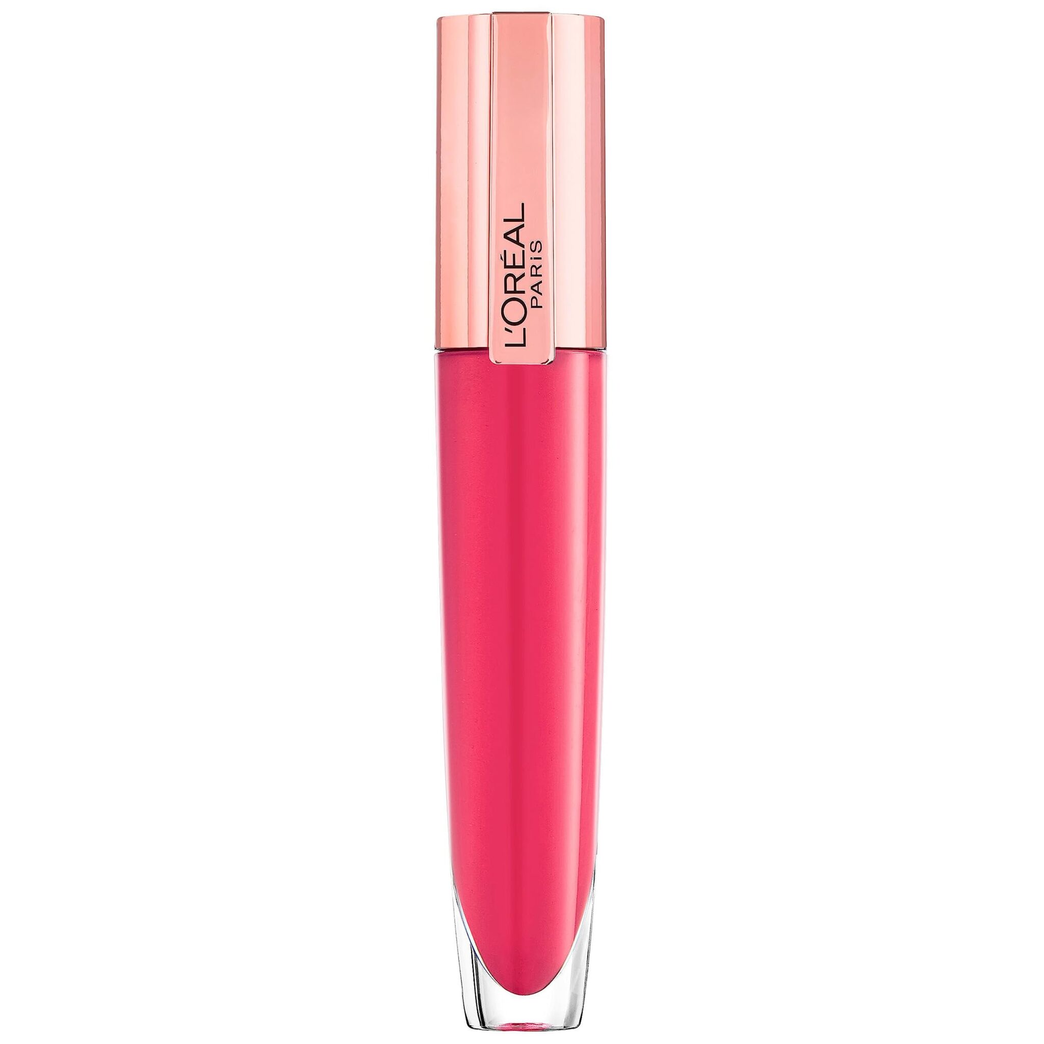 L'Oreal Paris Lip Gloss, Plumping and Hydrating, with Hyaluronic Acid and Collagen Complex, Glow Paradise Balm-In-Gloss, 408 I Accentuate