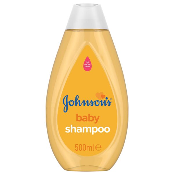 Johnson's Baby Shampoo (1 x 500 ml), Mild Kids Shampoo with No More Tears Formula, Hypoallergenic Shampoo for Soft and Shiny Hair, Ideal as Baby Shower Gifts Suitable for Kids and Adults, Can also Be Used as Face Cleanser and Make-up Remover