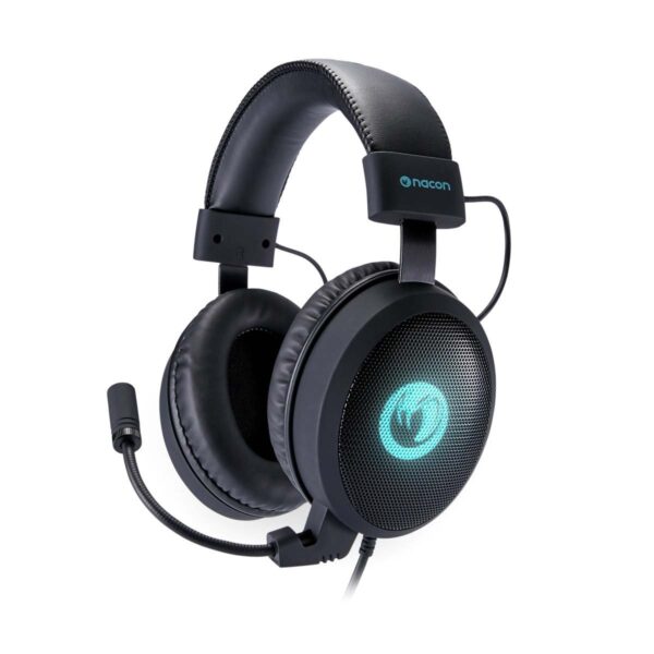 NACON PCGH-300SR Binaural Headband Black Headphones - Headphones (Game Console/PC/Games, 7.1 Channels, Binaural, Headband, Black, Blue)