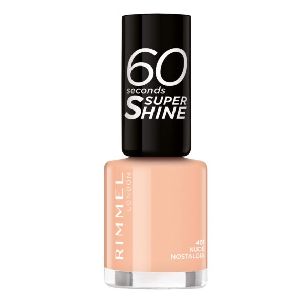 RIMMEL 60 SECONDS 8ML NAIL POLISH NUDE NOSTALGIA 401