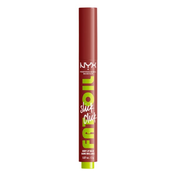 NYX Professional Makeup Lip Balm, A Hint of Colour, Infused with Oils for Long Lasting Hydration, Lightweight & Vegan Formula, Fat Oil Slick Click,Going Viral