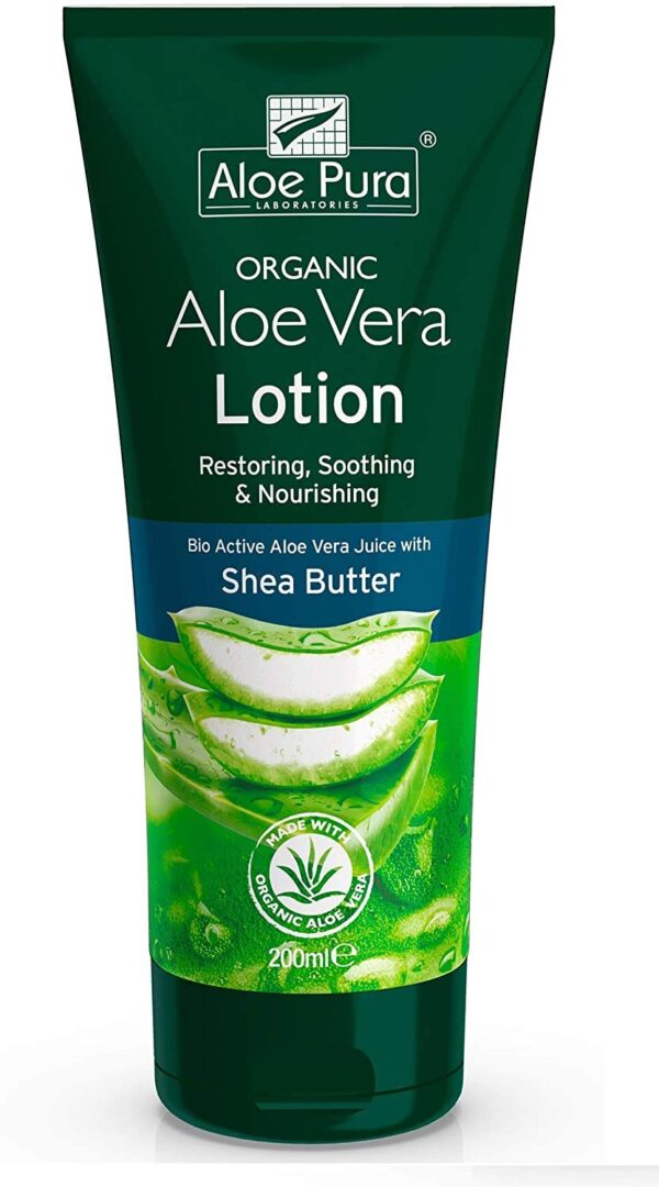 Aloe Pura Aloe Vera Lotion with Shea Butter & Vit. E 200ml (Pack of 3)