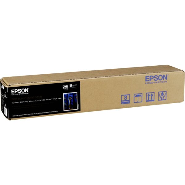 Epson C13S041847 Premier Art Water Resistant Canvas, 60.96 cm x 12.19 m