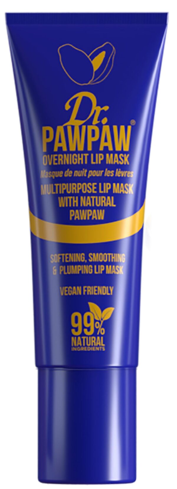 Dr.PAWPAW Overnight Lip Mask 10ml, multipurpose lip mask with natural pawpaw