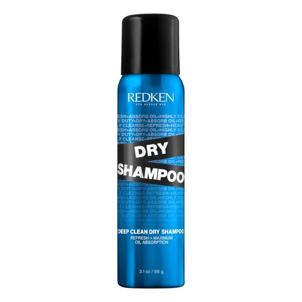 Redken Dry shampoo against excess fat deposits, for a fresh hair feeling, with rice and aluminium starch, deep clean, 1 x 150 ml