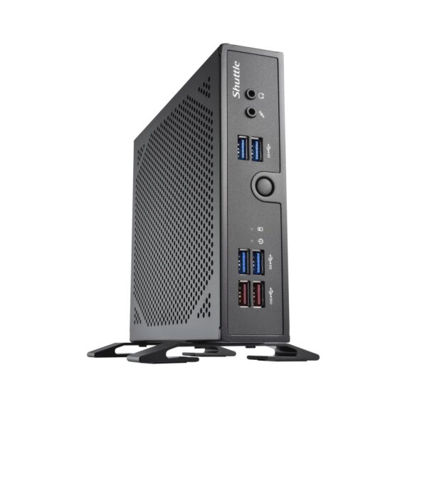 SHUTTLE XPC slim Barebone DS50U5, i5-1335U, 2x LAN (1x 2.5Gbit,1x 1Gbit), 1xCOM,1xHDMI,1xDP, 1x VGA, fanless,