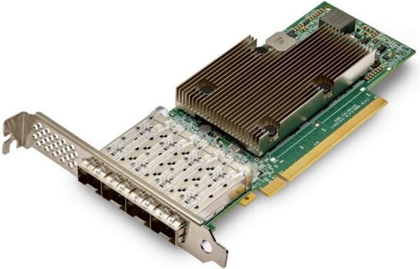 Broadcom NetXtreme E-Series P425G - Adaptateur réseau - PCIe 4.0 x16 profil bas - 10/25 Gigabit SFP28 x 4