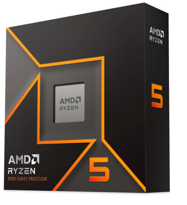 AMD Ryzensets 5 9600X Processor (radeon graphics included, 6 Cores/12 Threads, 65W TDP, Socket AM5, Cache 38MB, up to 5.4 GHz max boost Frequency, no cooler)