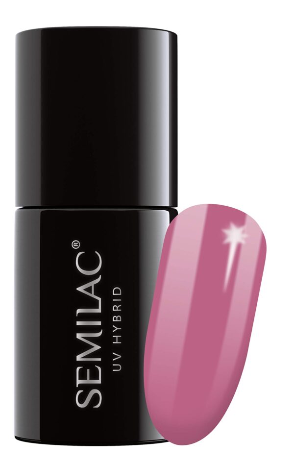 SEMILAC 033 Pink Doll Gel Nail Polish. 100% Odourless, Long Lasting & Easy To Apply. UV/LED Gel Nail Varnish For Manicure & Pedicure At Home Or Salon 7ml