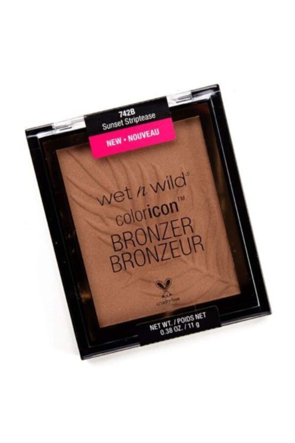 Wet n Wild, Color Icon Bronzer, Soft and Creamy Bronzer with Gel-infused, Long-wearing Formula, for a Sun-kissed Glow and Natural Tan Flush, Vegan, Sunset Striptease