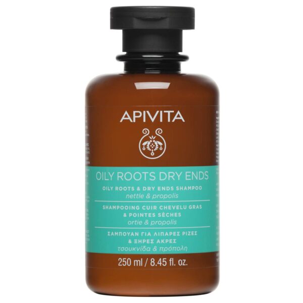 Apivita Shampoo For Oily Roots And Dry Ends Nettle & Propolis 250ml