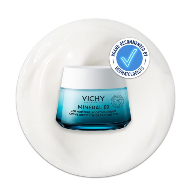 Vichy Minéral 89 72 Hr Hyaluronic Acid & Squalane Moisture Boosting Cream for All Skin Types - Fragrance Free 50ml