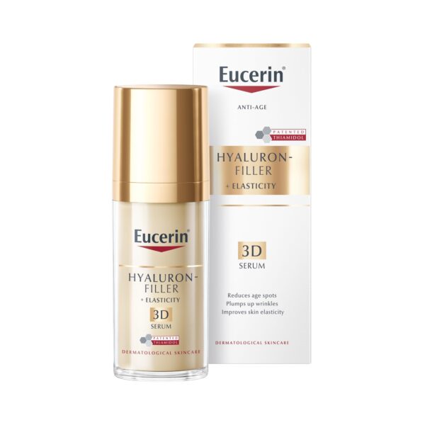 Eucerin Hyaluron Filler + Elasticity 3D Anti-ageing Serum, For Deep Wrinkle With Reduce Age-Spots, Clinically Proven, 30ml