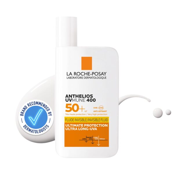 La Roche-Posay Anthelios UVMUNE 400 Invisible Fluid SPF50+ Sun Cream For Sensitive Skin 50ML