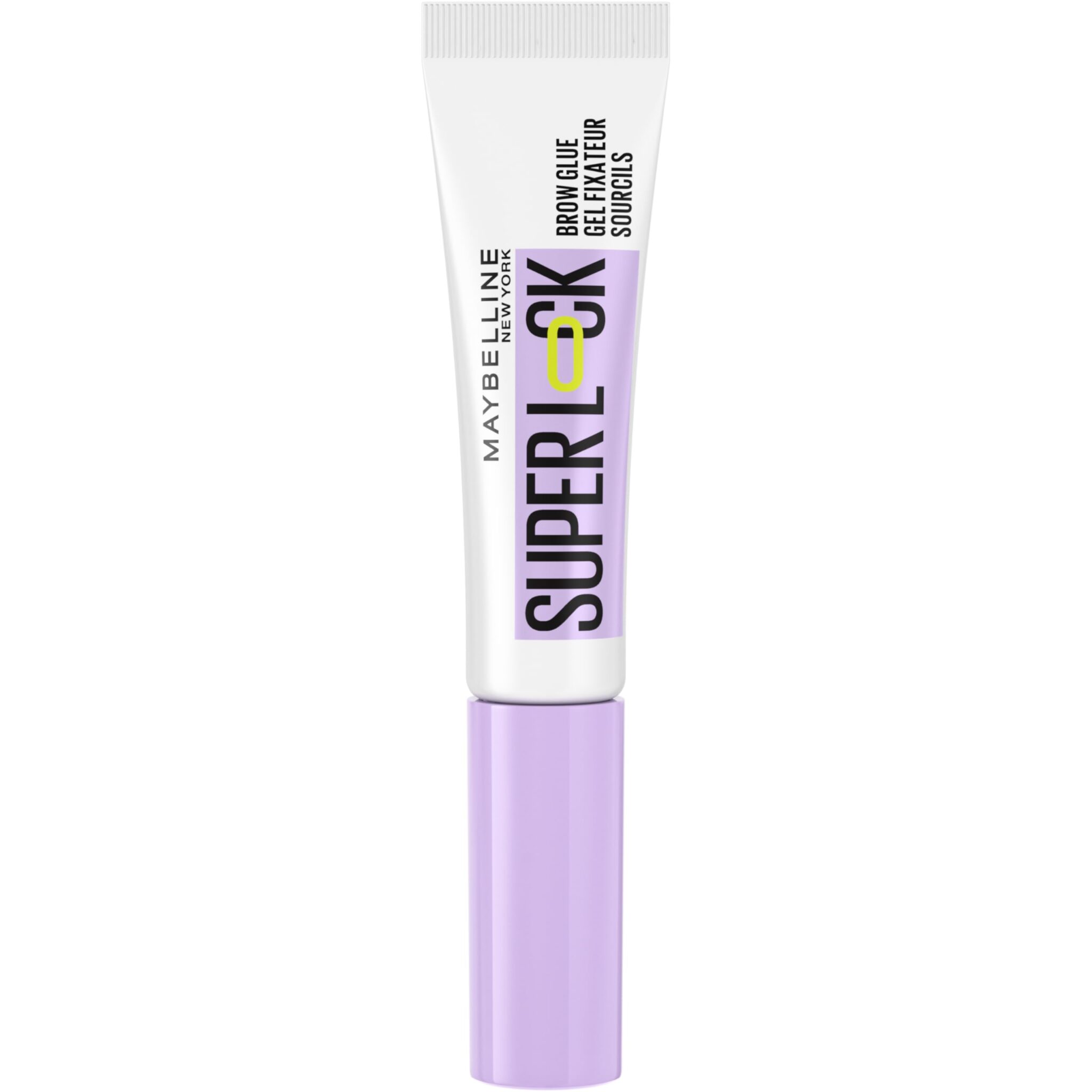 Maybelline New York, Superlock Brow Glue, Transparent Brow Fixing Gel, With Sculpting Brush, Extreme 24H Hold, No Shedding, No Cardboard Effect, Non-Sticky Finish Superlock Brow Glue