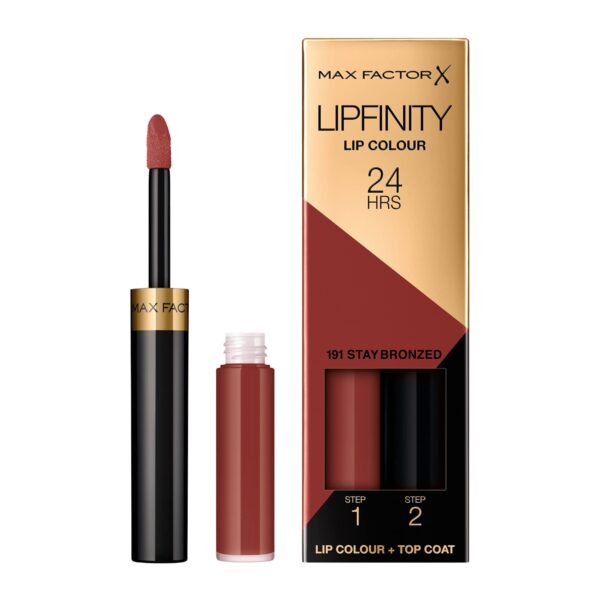 Max Factor Lipfinity Long-Lasting Two Step Lipstick - 191 Bronzed, 4.2g