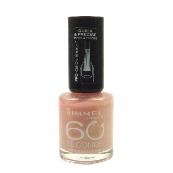 Rimmel 60 Seconds Nail Polish - 200 Princess Pink 8ml