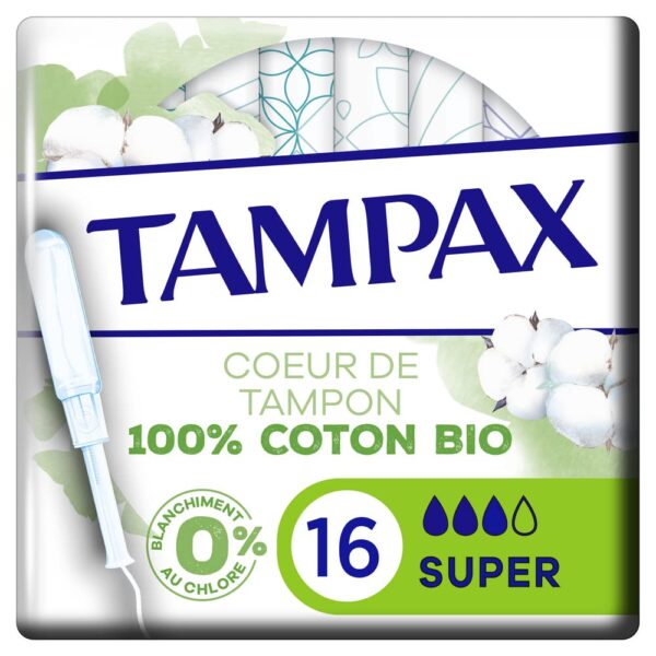 Tampax Cotton Protection Super Tampons Applicator - 16 count