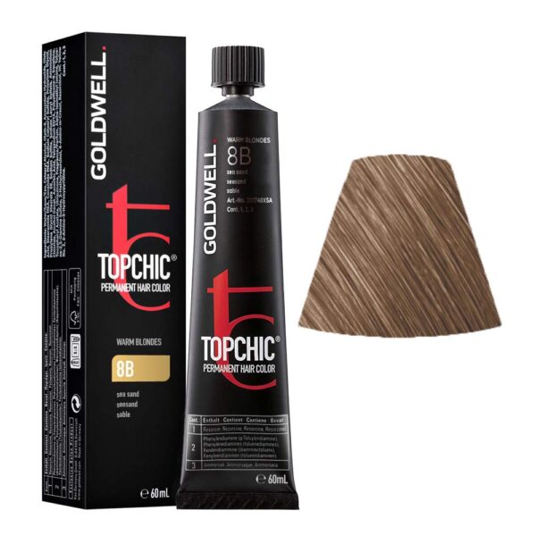 Goldwell Topchic TB Permanent Hair Colour, 8B Sea Sand, 60 ml,4021609000396