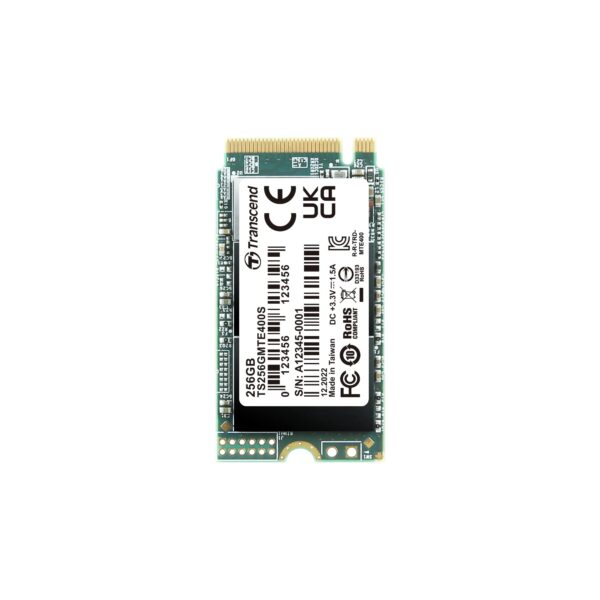 Transcend 256 GB NVMe PCIe Gen3 x4 M.2 2242 SSD Solid State Drive(SSD) TS256GMTE400S