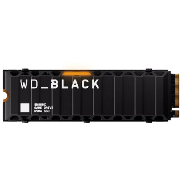 WD_Black SN850X 4TB SSD, M.2 2280 NVMe SSD with Heatsink, Gaming Expansion SSD, PCIe Gen4 NVMe, High Performance Internal SSD, Read speeds up to 7300 MB/s, Write speeds up to 6,600 MB/s