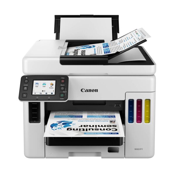 Canon MAXIFY GX7050 4-in-1 Office Printer - Inkjet Tank Rechargeable, White