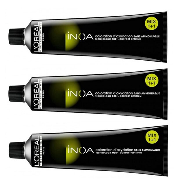 L'oreal Inoa, Tone 7 Dye (Medium Blonde), 60 ml, Pack of 3