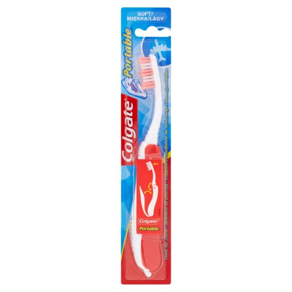 Colgate Portable Soft Toothbrushes (Pack of 4) Assorted Colours