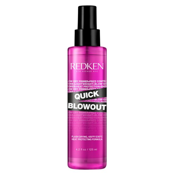 REDKEN Quick Blowout| Acelerated Blowdry Spray 125 ml| Heat protection up to 450F/230C