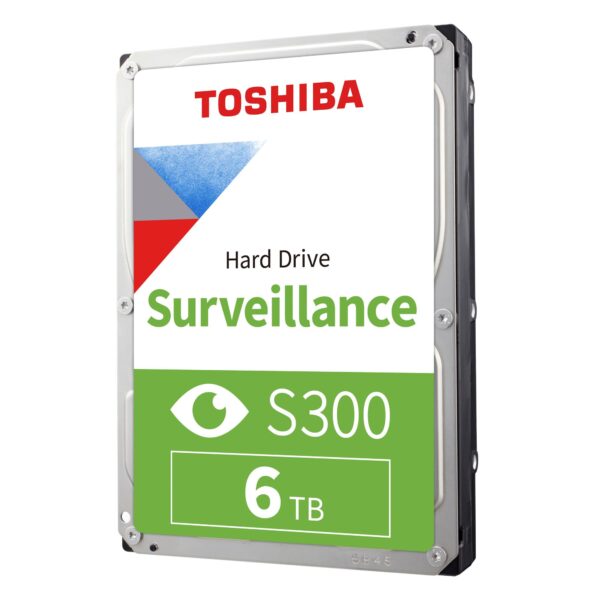 Toshiba 6TB S300 Surveillance HDD - 3.5' SATA Internal Hard Drive Supports up to 64 HD cameras at a 180TB/Year workload (HDWT720UZSVA)