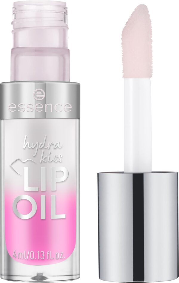 essence hydra kiss lip oil, lip gloss, no. 02, orange, moisturising, nourishing, with oils, shiny, vegan, no parabens, no microplastic particles, nanoparticles free, pack of 1 (4 ml)